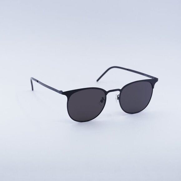 Saint Laurent SL 350 SLIM 001 Sunglasses Black Square Frame, Black Lenses - Picture 6 of 8